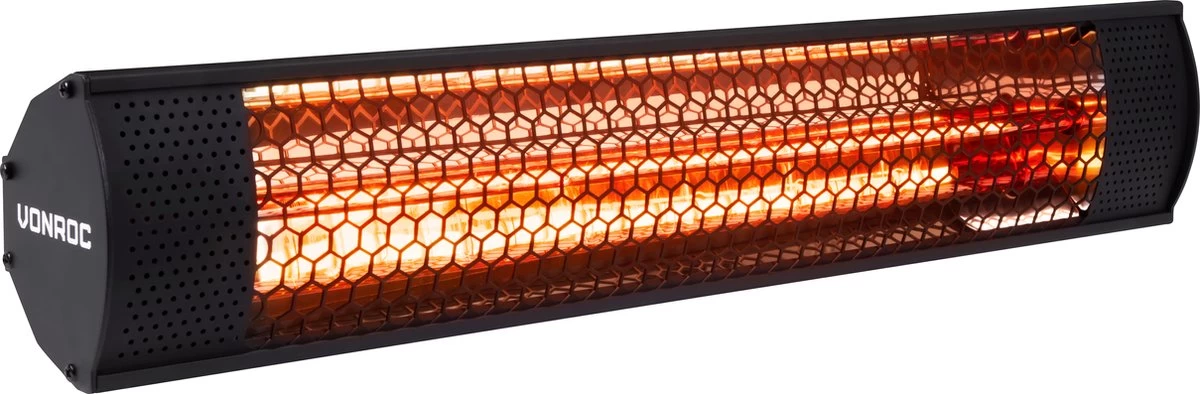 VONROC Sfeervolle Terrasverwarmer – Marsili Compact 2000W – Hoog Rendement – Low Glare Lamp – Voor Muur Of Plafond 3 VONROC Sfeervolle Terrasverwarmer – Marsili Compact 2000W – Hoog Rendement – Low Glare Lamp – Voor Muur Of Plafond