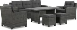 New Castle Stoel-bank Dining Loungeset 6-delig Antraciet -Philips Hue Winkel 1200x475