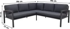 Wellington Lounge Dining Set - Carbon Black -Philips Hue Winkel 1200x500