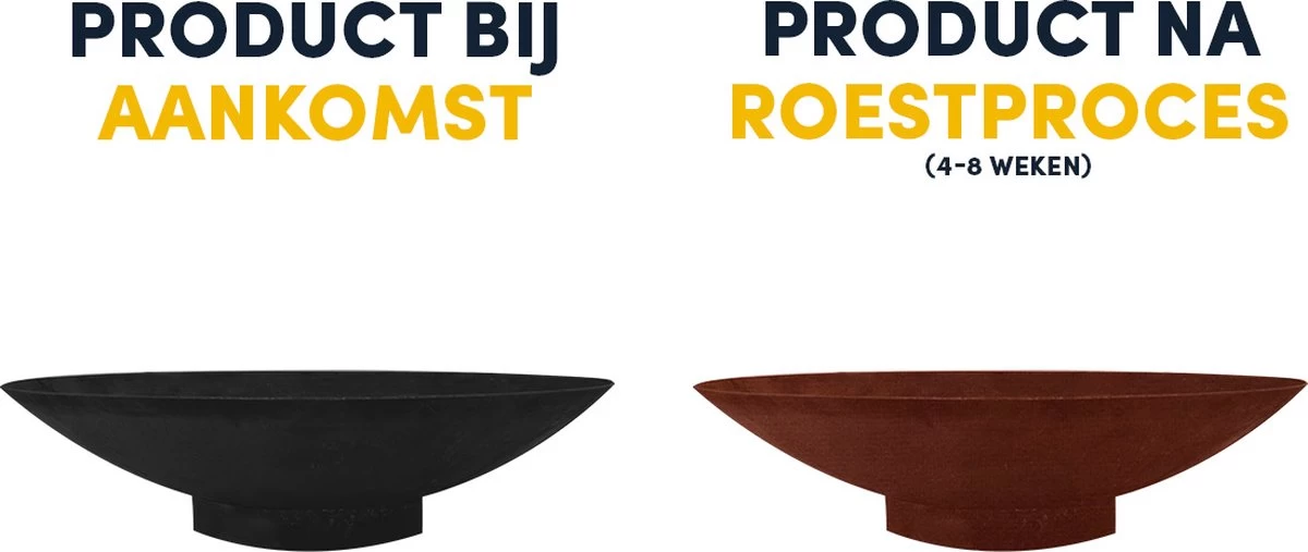 Gofire Adeco Vuurschaal - L - Cortenstaal - 80 Cm 7 Gofire Adeco Vuurschaal - L - Cortenstaal - 80 Cm - Afbeelding 5