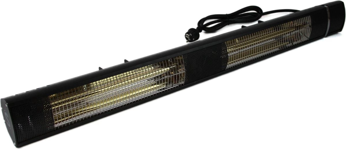 Electrische Terrasverwarmer Elektrisch 3000 Watt - Stenda Calor Sombra 3000 Watt - Mat Zwart - Afstandsbediening - Minimale Rode Gloed 4 Electrische Terrasverwarmer Elektrisch 3000 Watt - Stenda Calor Sombra 3000 Watt - Mat Zwart - Afstandsbediening - Minimale Rode Gloed - Afbeelding 2