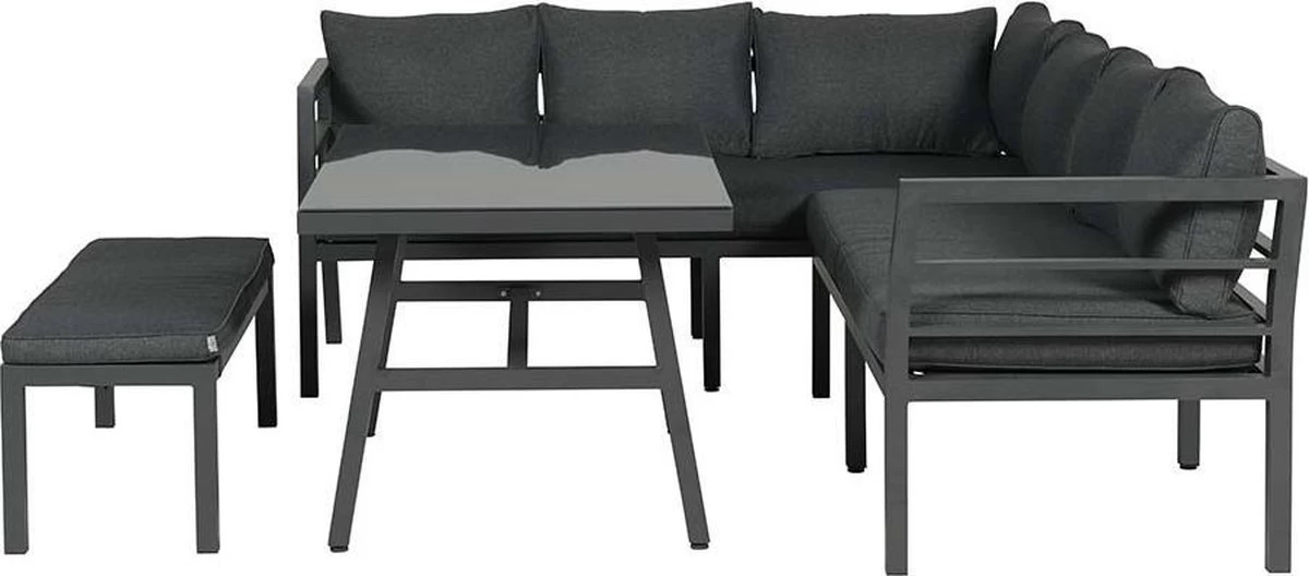 Blakes Lounge Diningset - 4 Delig - Donker Grijs 8 Blakes Lounge Diningset - 4 Delig - Donker Grijs - Afbeelding 6