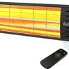 Dysis Infrarood Terrasverwarmer, Infraroodstraler Met Afstandsbediening - 2300W - 4 Warmtestanden - IP65 Stof- En Regendicht Voor Binnen En Buiten, Elektrische Kachel Voor Terras - Zwart