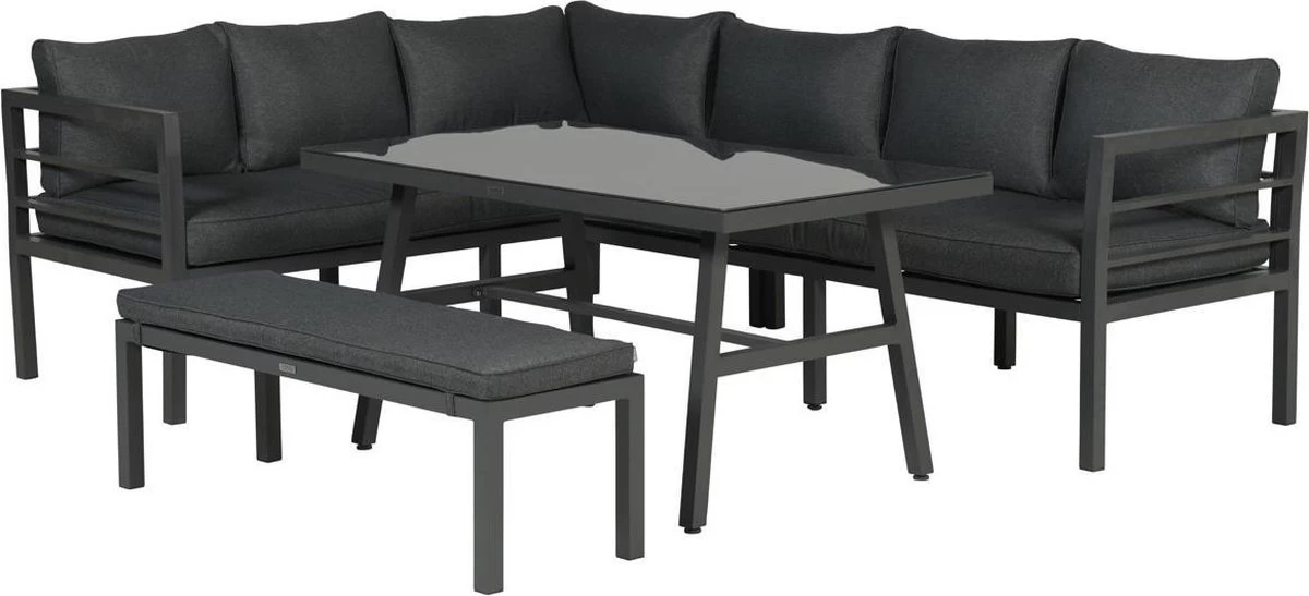 Blakes Lounge Diningset - 4 Delig - Donker Grijs 3 Blakes Lounge Diningset - 4 Delig - Donker Grijs