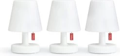 Fatboy Edison The Mini - 3 Kleine Witte Tafellampjes - Oplaadbare Bedlampjes - Slaapkamer Lamp Nachtkastje - Draadloos