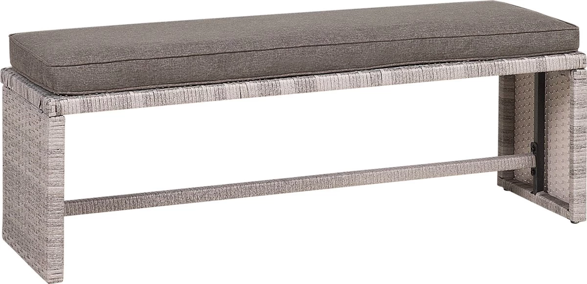 Beliani VITERBO - Loungeset Voor 8 - Grijs - PE Rotan 21 Beliani VITERBO - Loungeset Voor 8 - Grijs - PE Rotan - Afbeelding 19