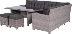 Garden Impressions Blue Bird Dining Loungeset 5-delig - Rechts - Bruin/antraciet -Philips Hue Winkel 1200x582
