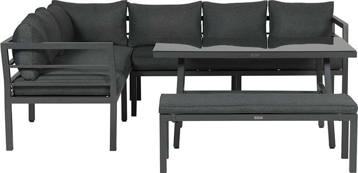 Blakes Lounge Diningset - 4 Delig - Donker Grijs 5 Blakes Lounge Diningset - 4 Delig - Donker Grijs - Afbeelding 3