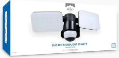 ELRO LF70 Duo LED Buitenlamp Met Bewegingssensor – 2x 10W – 1200LM – IP54 Waterdicht - Zwart -Philips Hue Winkel 1200x590 3