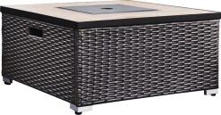 Teamson Home Vierkant Propaan Gas Vuurtafel - Vuurkorf Buiten - Geen Rook - Terrashaard - Rotan/Metaal - Met Windscherm, Lavastenen & Omslag 29 Teamson Home Vierkant Propaan Gas Vuurtafel - Vuurkorf Buiten - Geen Rook - Terrashaard - Rotan/Metaal - Met Windscherm, Lavastenen & Omslag -Philips Hue Winkel 1200x629 2