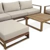 Alice's Garden Loungeset Mendoza - Acacia - 5 Plaatsen - Beige