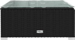 VidaLife Tuintafel 60x60x30 Cm Poly Rattan En Glas Zwart -Philips Hue Winkel 1200x636