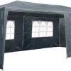 MaxxGarden Partytent - Paviljoen - 3x6m - Incl. Zijwanden - Waterdicht - Antraciet -Philips Hue Winkel 1200x641