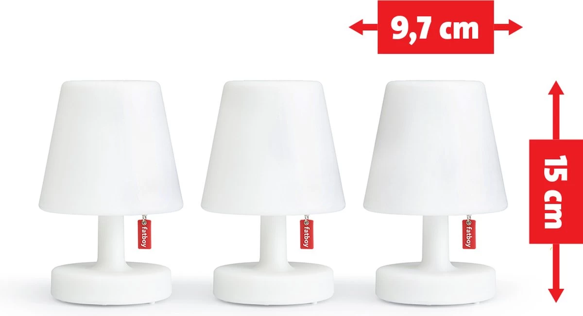 Fatboy Edison The Mini - 3 Kleine Witte Tafellampjes - Oplaadbare Bedlampjes - Slaapkamer Lamp Nachtkastje - Draadloos 12 Fatboy Edison The Mini - 3 Kleine Witte Tafellampjes - Oplaadbare Bedlampjes - Slaapkamer Lamp Nachtkastje - Draadloos - Afbeelding 10