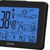 Denver WS-530 Black - Weerstation Met Alarmfunctie - Binnen- En Buitenshuis - Luchtvochtigheid Meter - Indicator Voor Openstaande Ramen - Zwart