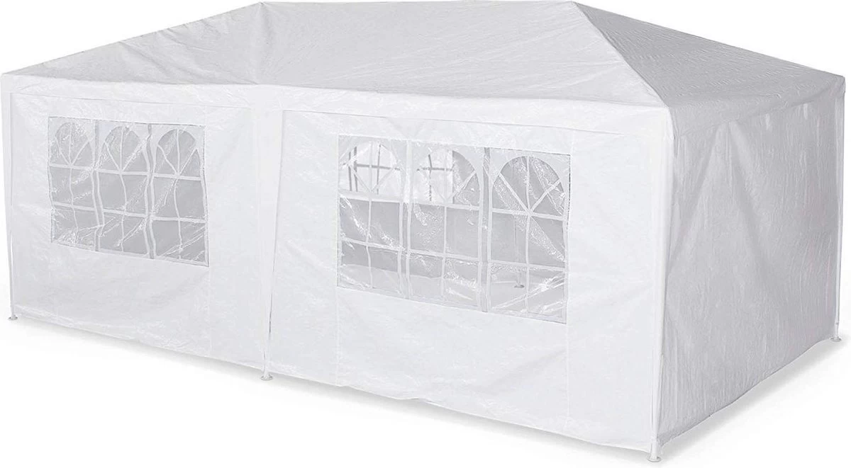 MaxxGarden Partytent - Paviljoen - 3x6m - Incl. Zijwanden - Waterdicht - Wit 11 MaxxGarden Partytent - Paviljoen - 3x6m - Incl. Zijwanden - Waterdicht - Wit - Afbeelding 9