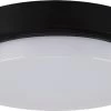 Led Buiten Plafondlamp - Geschit Voor Binnen En Buiten Opbouwlamp - 18w - 4000K Daglicht - 2235 Lumen - Rond - Zwart/Wit - 210 Mm - IP65 -Philips Hue Winkel 1200x671