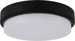 Led Buiten Plafondlamp - Geschit Voor Binnen En Buiten Opbouwlamp - 18w - 4000K Daglicht - 2235 Lumen - Rond - Zwart/Wit - 210 Mm - IP65