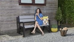 Keter Montero Tuinbank - 3-personen - 150x62,5x89cm – Grafiet -Philips Hue Winkel 1200x675 7