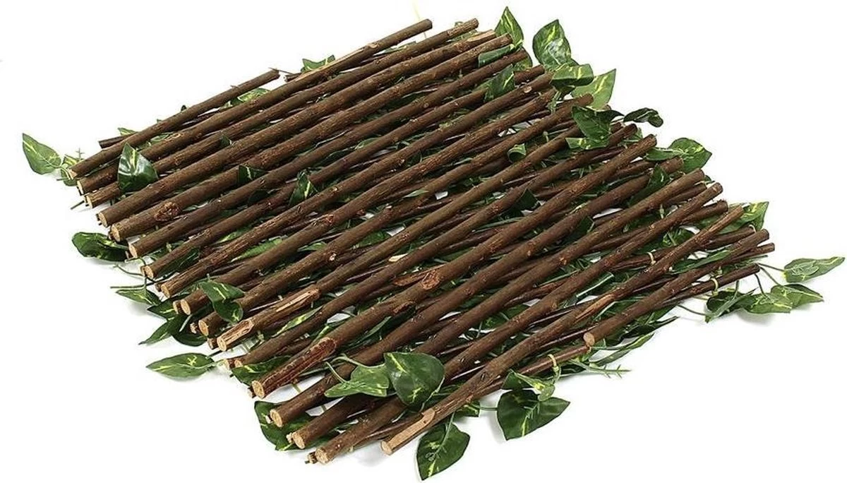 Merkloos TUINSCHERM VAN WILGENHOUT (UITREKBAAR TOT 2 METER) - Kunsthaag - Kunst Hangplant - Hedera - Klimop Kunstplanten Voor Binnen En Buiten - Hedera Helix - Namaak Planten - Kunst Klimop - Sinterklaas - Kerst 8 Merkloos TUINSCHERM VAN WILGENHOUT (UITREKBAAR TOT 2 METER) - Kunsthaag - Kunst Hangplant - Hedera - Klimop Kunstplanten Voor Binnen En Buiten - Hedera Helix - Namaak Planten - Kunst Klimop - Sinterklaas - Kerst - Afbeelding 6