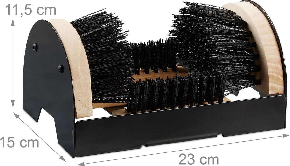 Relaxdays Voetveger - Borstelmat Voor Schoenen - Schoenen Schoonmaken - Voetenveger 6 Relaxdays Voetveger - Borstelmat Voor Schoenen - Schoenen Schoonmaken - Voetenveger - Afbeelding 4