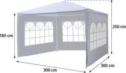 Partytent 3x3m Budget Wit Met Drie Zijwanden 6 Partytent 3x3m Budget Wit Met Drie Zijwanden -Philips Hue Winkel 1200x694 1