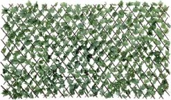 Merkloos Klimop Kunsthaag | Uitschuifbaar | - Kunsthaag - Kunsthaag Voor Buiten - Kunsthaag Tuinscherm - Kunsthaag Klimop