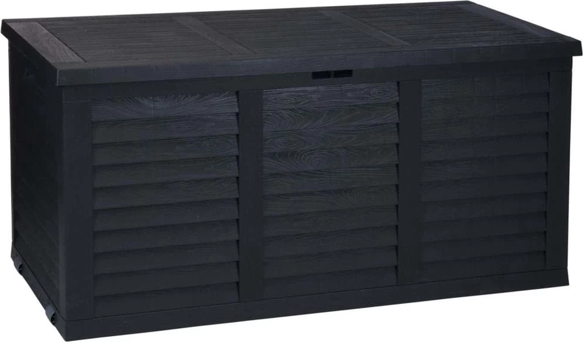 Merkloos Kussenbox - Tuinkist - Antraciet - 380L 3 Merkloos Kussenbox - Tuinkist - Antraciet - 380L