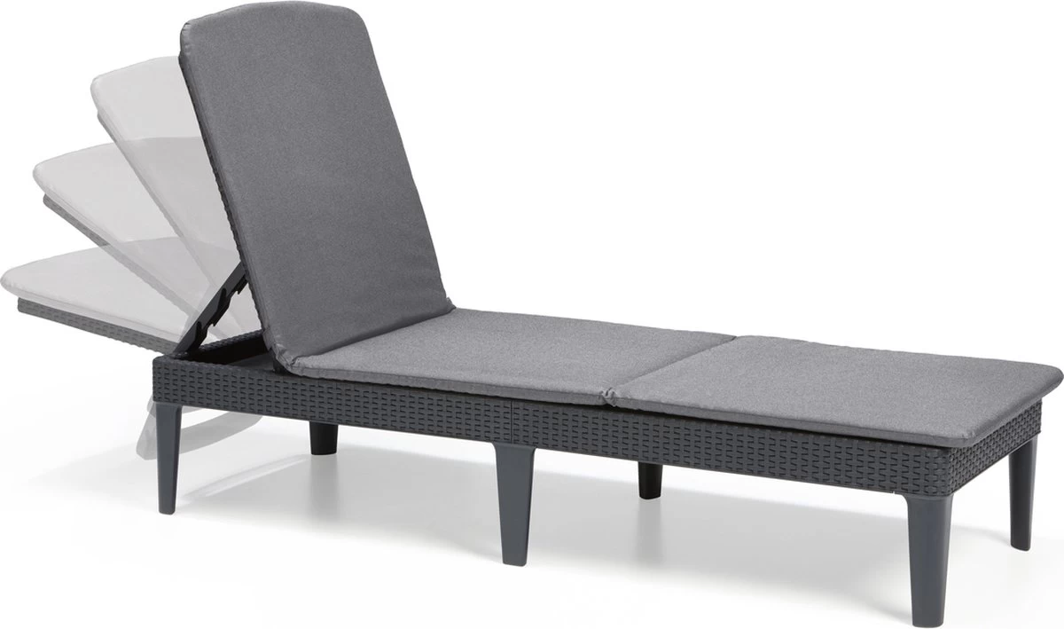 Allibert Jaipur Ligbed - 58x187,5x29 Cm - Grafiet 9 Allibert Jaipur Ligbed - 58x187,5x29 Cm - Grafiet - Afbeelding 7