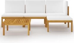 Decoways - 5-delige Loungeset Met Kussens Massief Acaciahout Crèmekleurig -Philips Hue Winkel 1200x710 3