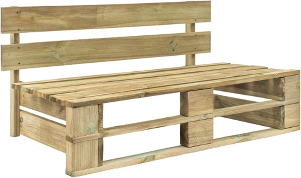 VidaXL Tuinbank Pallet Hout 3 VidaXL Tuinbank Pallet Hout