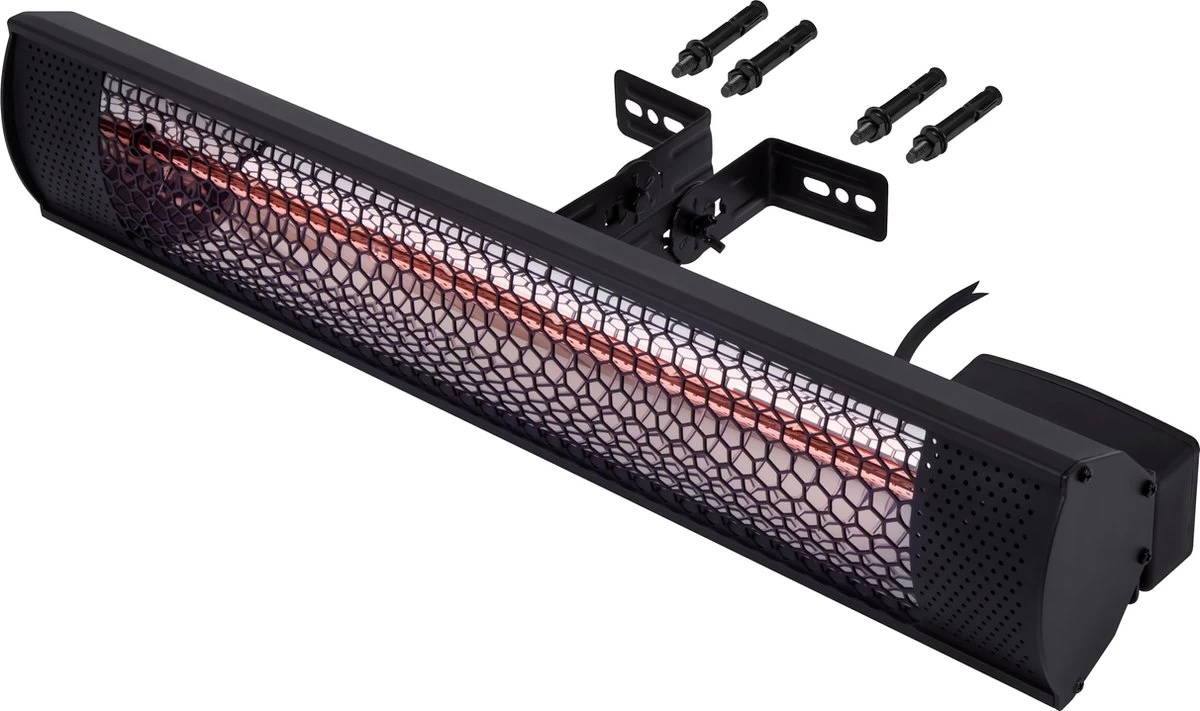 VONROC Sfeervolle Terrasverwarmer – Marsili Compact 2000W – Hoog Rendement – Low Glare Lamp – Voor Muur Of Plafond 5 VONROC Sfeervolle Terrasverwarmer – Marsili Compact 2000W – Hoog Rendement – Low Glare Lamp – Voor Muur Of Plafond - Afbeelding 3