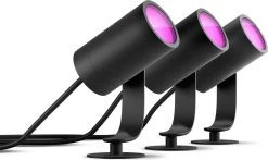 Philips Hue Lily Tuinspot Starterspakket - Prikspot White And Color Ambiance - Prikspots Voor Buiten - Tuinverlichting - 5 Spots - Zwart -Philips Hue Winkel 1200x716 3