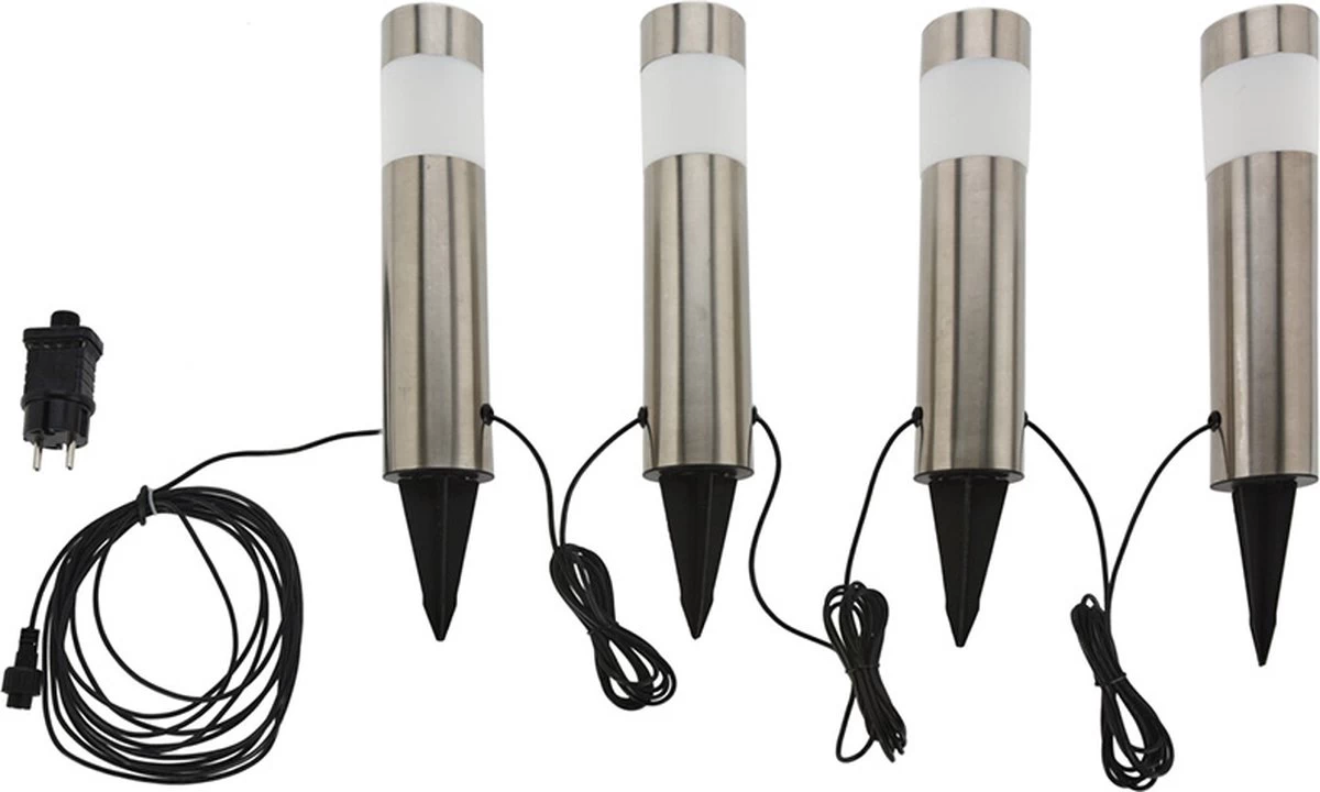 Pro Garden ProGarden Tuinlampen 4 St LED 6.3x37.5 Cm 4 Pro Garden ProGarden Tuinlampen 4 St LED 6.3x37.5 Cm - Afbeelding 2