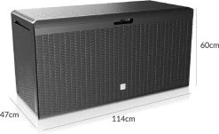 Prosperplast Opbergbox Met Deksel – Waterdicht Wielen 290 L -Antraciet -Philips Hue Winkel 1200x732 1