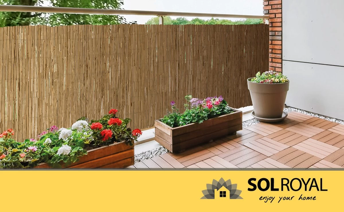 Sol Royal Premium Balkonscherm Riet - Privacyscherm Voor Balkon Solvision S36 - Balkondoek Riet 600x90cm 14 Sol Royal Premium Balkonscherm Riet - Privacyscherm Voor Balkon Solvision S36 - Balkondoek Riet 600x90cm - Afbeelding 12