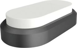 V-Tac Zwarte Ovale LED Plafondlamp Klein