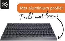 HAMAT Outline Deurmat - Borstelmat - 80x50 Cm - Voor Buiten - D-Grijs