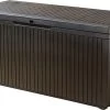 Opbergbox Tuin - Kussenbox Waterdicht - Bruin - Zitbox Kussenbox Voor Buiten - Voor Tuinmeubelen - Tuinkussens - Opberg Tuin - Kussenboxen - XL - Groot - 305 Liter -Philips Hue Winkel 1200x760