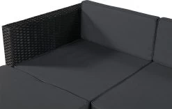 Polyrotan Loungeset Punta Cana L - Zwart -Philips Hue Winkel 1200x763 2