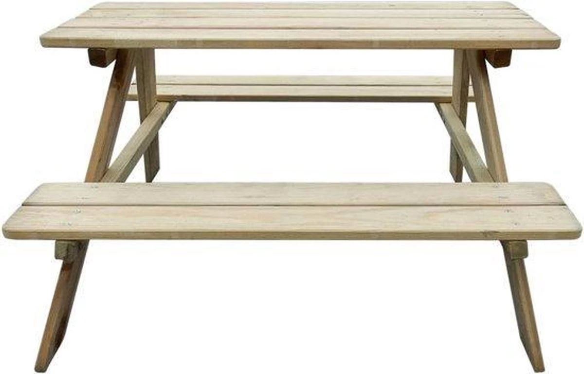 MaxxGarden Kinder Picknicktafel - 90x79x50cm - Hout 4 MaxxGarden Kinder Picknicktafel - 90x79x50cm - Hout - Afbeelding 2