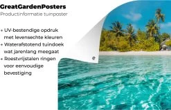 Wanddecoratie Buiten Strand - Palmbomen - Zee - 160x80 Cm - Tuindoek - Buitenposter 12 Wanddecoratie Buiten Strand - Palmbomen - Zee - 160x80 Cm - Tuindoek - Buitenposter -Philips Hue Winkel 1200x772 8