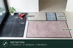 Deurmat Studio M - OPTICLEAN - Droogloopmat Binnen - 90X150 Cm - Grijs - Verschillende Afmetingen En Kleuren -Philips Hue Winkel 1200x780 12