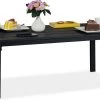 Relaxdays Tuintafel Rechthoek - Lage Buitentafel - Metalen Balkontafel - Eettafel Buiten -Philips Hue Winkel 1200x790 6