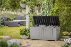 Keter Novel Opbergbox - 340L - 124x55x62.5cm - Grijs -Philips Hue Winkel 1200x792 3