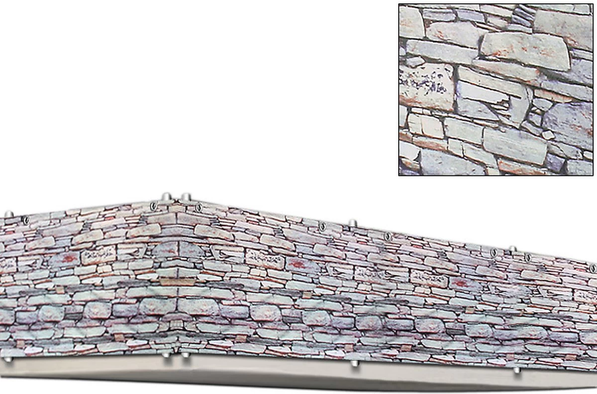 Merkloos Deuba Privacyscherm Voor Balkon/tuinomheining Steen-look 5m 4 Merkloos Deuba Privacyscherm Voor Balkon/tuinomheining Steen-look 5m - Afbeelding 2