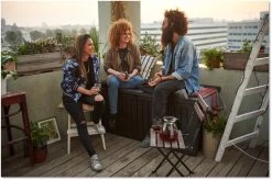 Keter Rockwood Opbergbox - 570L - 155x72.4x64.4cm - Grafiet -Philips Hue Winkel 1200x798 5