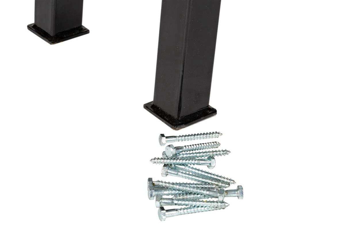 MaximaVida Set Industriële Bankpoten New York- Zwart Gecoat - Maak Zelf Je Bank 4 MaximaVida Set Industriële Bankpoten New York- Zwart Gecoat - Maak Zelf Je Bank - Afbeelding 2