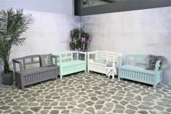 SenS-Line - Tuinbank - Pinokkio Houten Bankje - 113 X 40 X 75 Cm - Grijs -Philips Hue Winkel 1200x800 119