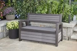 Keter - Hudson Bench Box - 2-zits Bank - Opbergbox - Hout Look & Feel - 227L - 138x63x89cm - Antraciet 23 Keter - Hudson Bench Box - 2-zits Bank - Opbergbox - Hout Look & Feel - 227L - 138x63x89cm - Antraciet -Philips Hue Winkel 1200x800 121